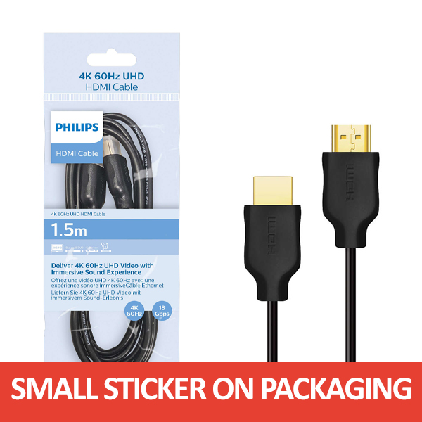 55080 - Philips SWV5510/00 - HDMI Cable 1.5m Europe